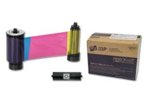 DP-659382 / Full-color, resin black and overlay panel ribbon with cleaning  roller, 250 cards/roll